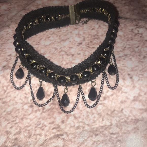 Jewelry - Unique Black Victorian Choker Necklace